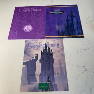 Disney Sleeping Beauty Lithograph Lot of 3 – Aurora, Prince, Maleficent, prints
